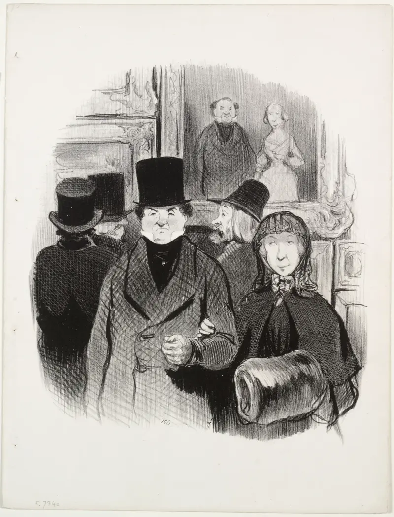 När ens porträtt ställs ut på salongen av Honoré Daumier