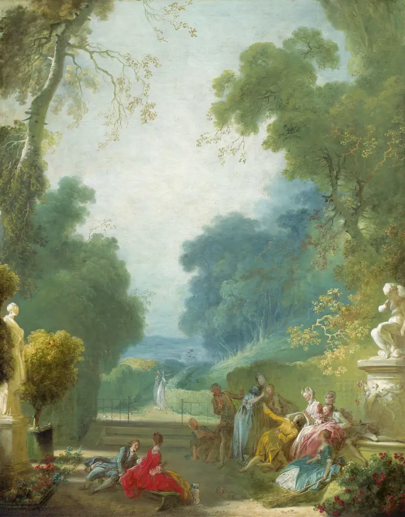 A Game of Hot Cockles av Jean-Honoré Fragonard