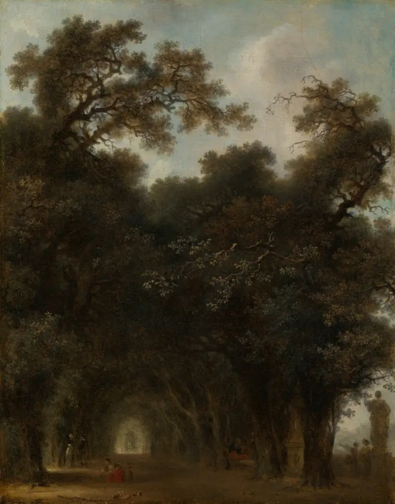 A Shaded Avenue av Jean-Honoré Fragonard