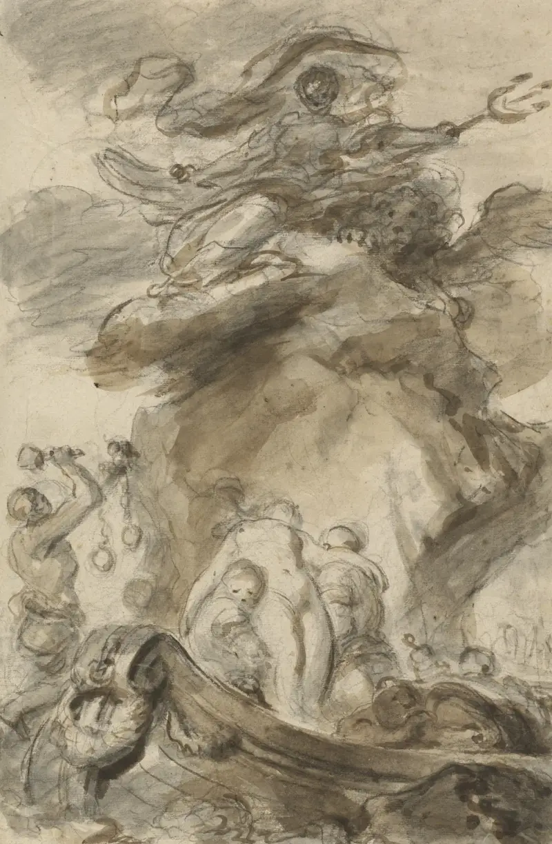 Angelica, dem Ork ausgesetzt von Jean-Honoré Fragonard