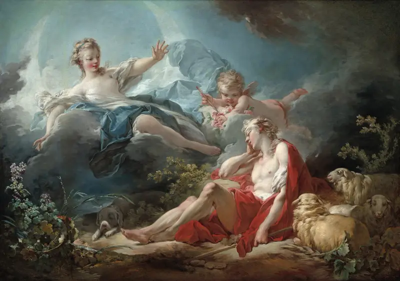 Diana and Endymion av Jean-Honoré Fragonard