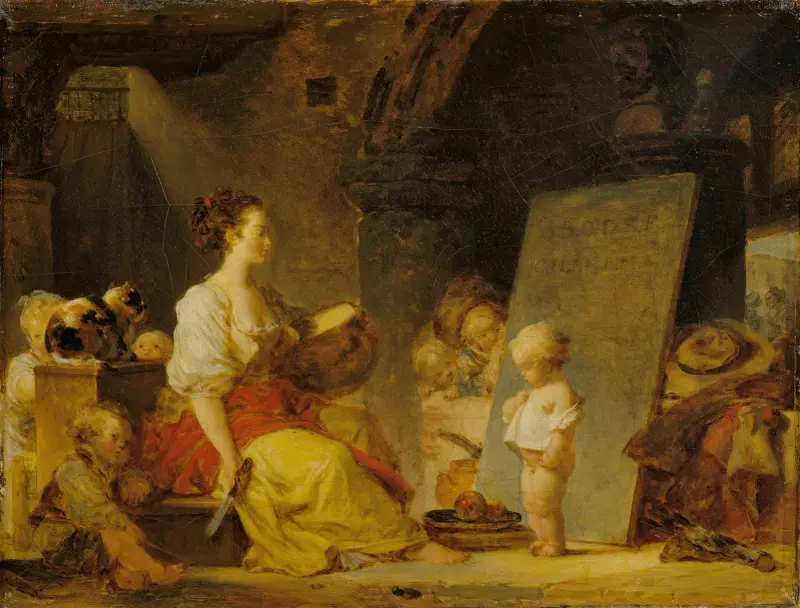Dites donc s’il vous plaît (Say Please) av Jean-Honoré Fragonard