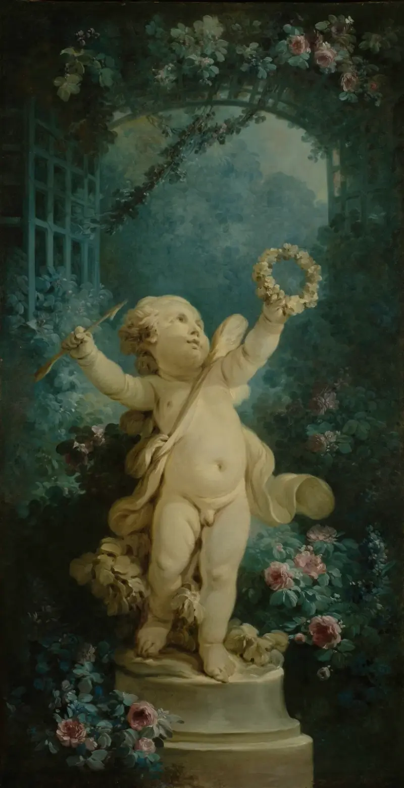 Der triumphierende Amor von Jean-Honoré Fragonard