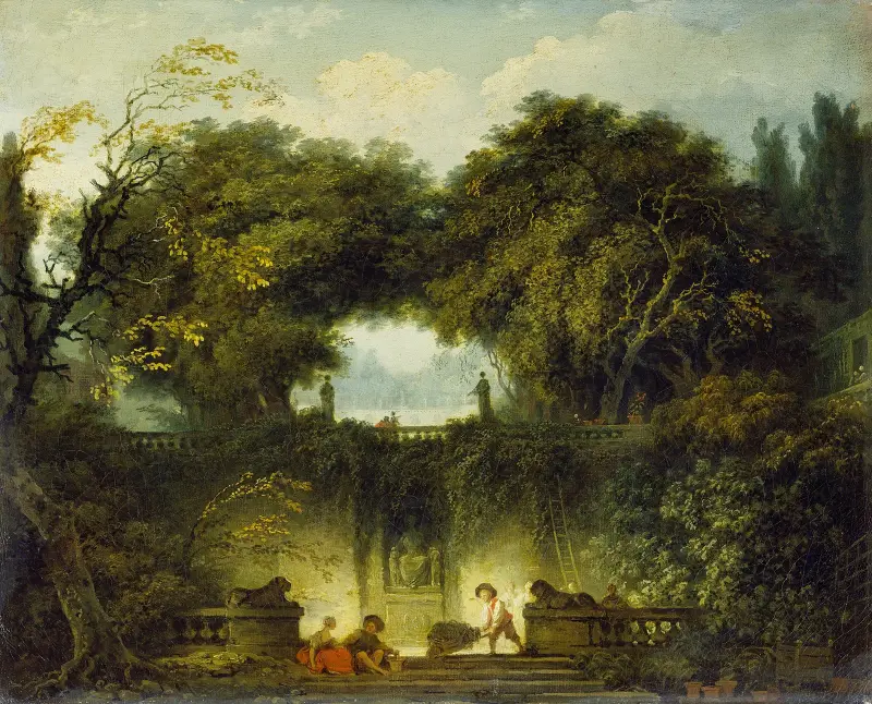 Der kleine Park von Jean-Honoré Fragonard