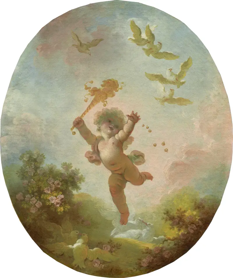 Love As Folly av Jean-Honoré Fragonard