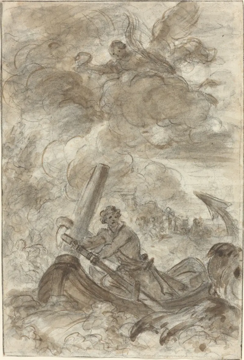 Orlando Kills the Orc with an Anchor av Jean-Honoré Fragonard