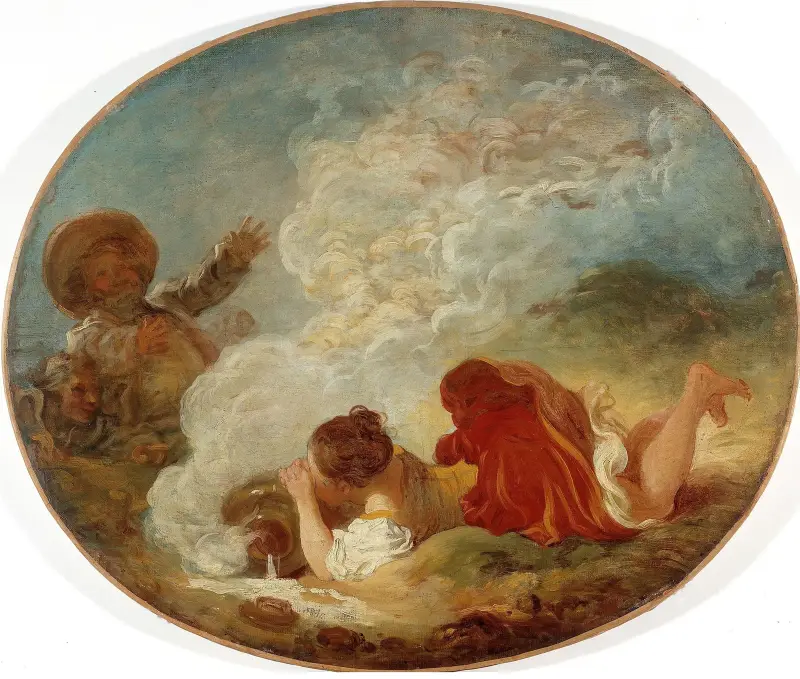 Perrette und der Milchtopf von Jean-Honoré Fragonard