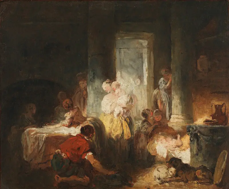 Římský interiér, Jean-Honoré Fragonard