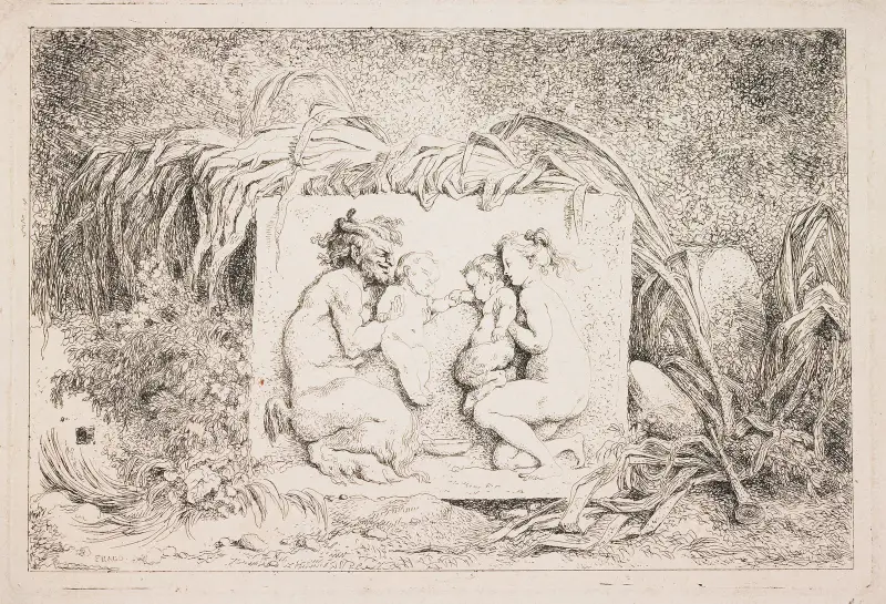 The Family of the Satyr av Jean-Honoré Fragonard