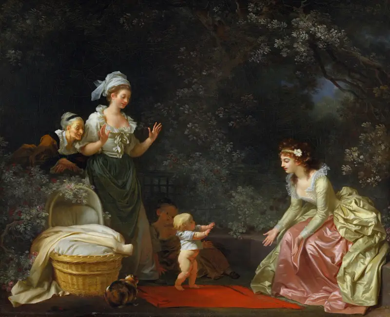 První kroky, Jean-Honoré Fragonard