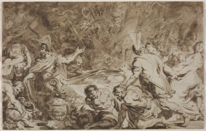 The Funeral of Decius Mus av Jean-Honoré Fragonard