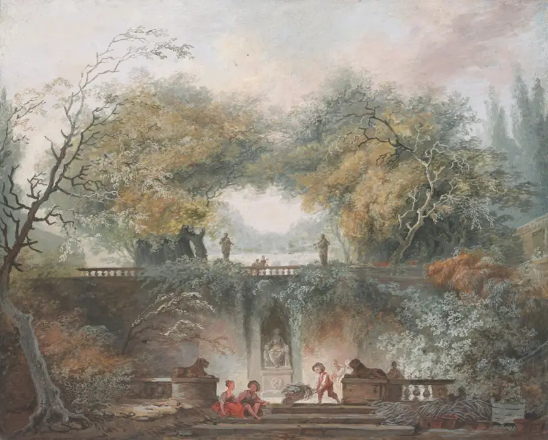 The Little Park, 1765 av Jean-Honoré Fragonard