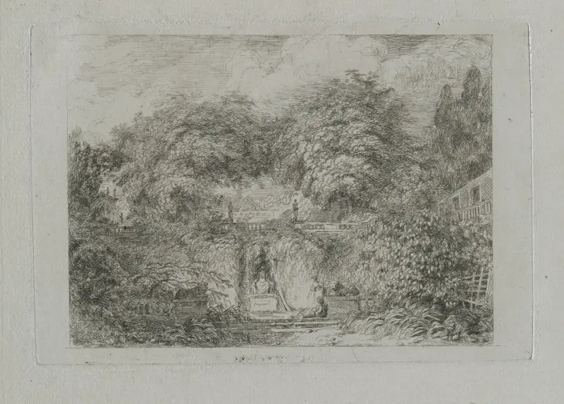 The Little Park, 1763 av Jean-Honoré Fragonard
