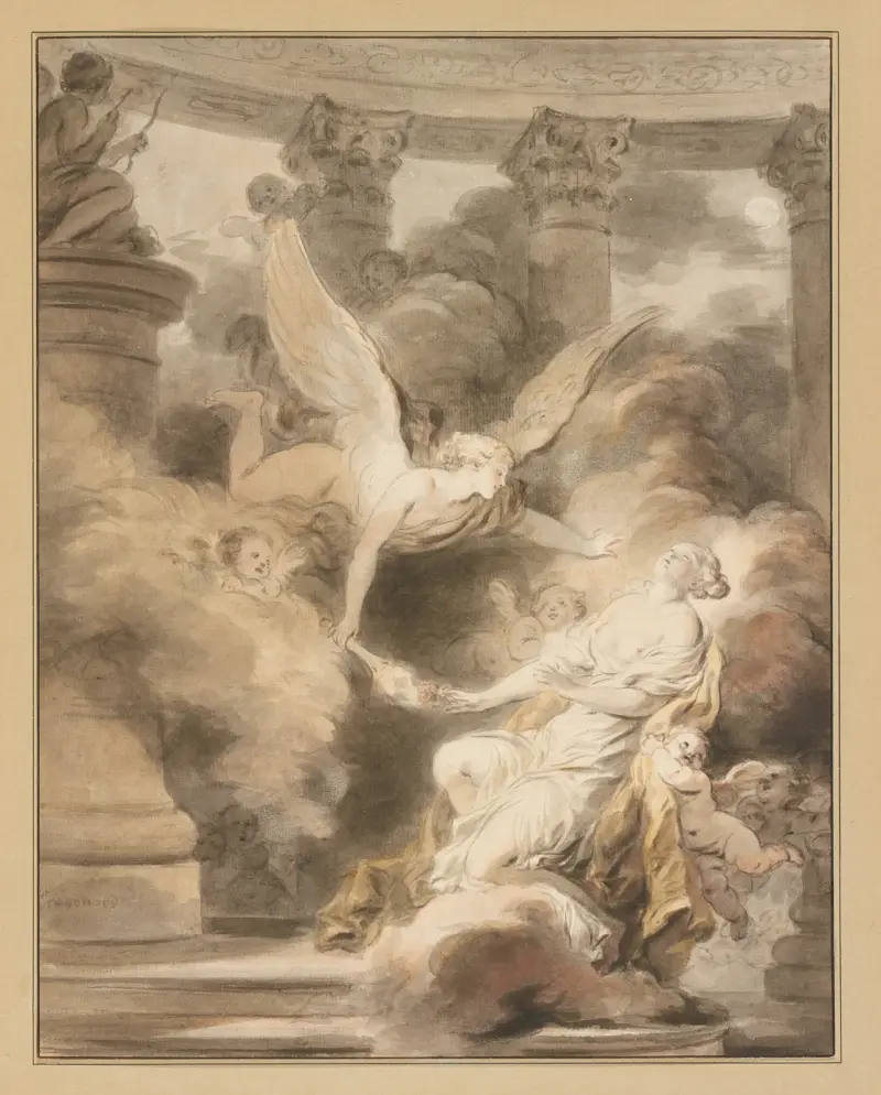 The Sacrifice of the Rose, 1780 av Jean-Honoré Fragonard