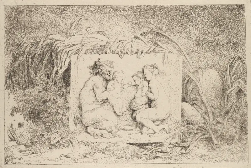 Satyrfamiljen av Jean-Honoré Fragonard