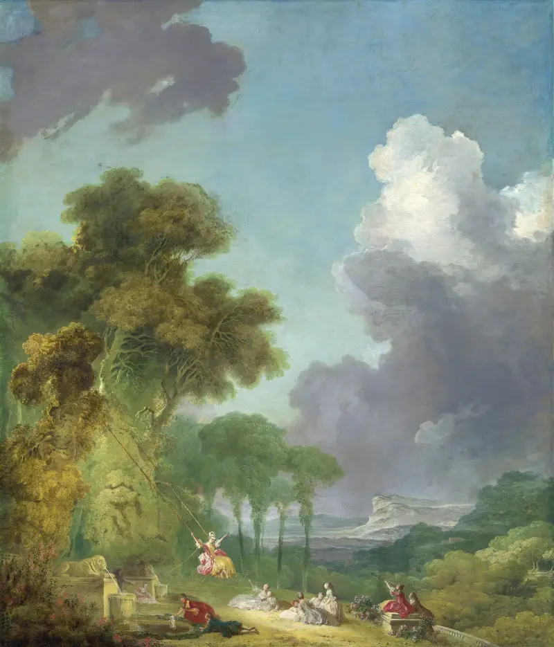 Houpání, 1775, Jean-Honoré Fragonard