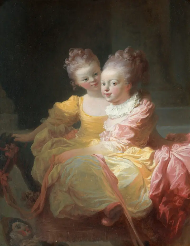 Die zwei Schwestern von Jean-Honoré Fragonard