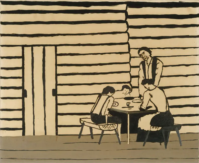 Familienmahlzeit (Tischgebet) von Horace Pippin