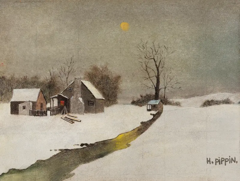 Winterlandschaft von Horace Pippin