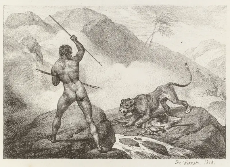 Afrikanischer Jäger, 1818 – Nr. 1 von Horace Vernet
