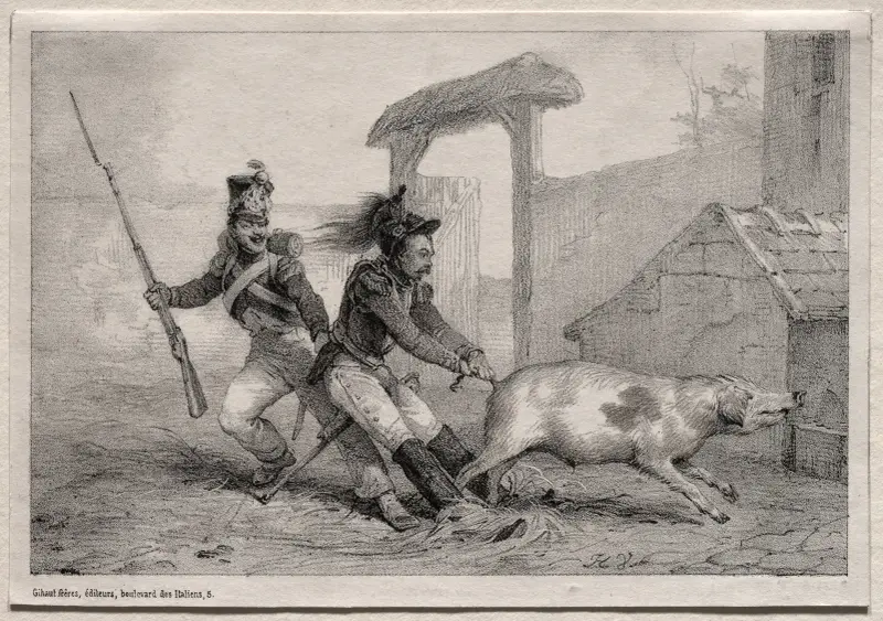 Hold Fast!, or the Marauders av Horace Vernet