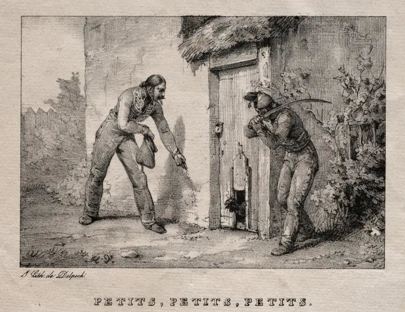 Marauders (Maraudeurs. Petits! Petits! Petits!) av Horace Vernet
