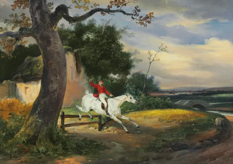 Över staketet av Horace Vernet