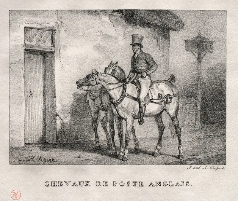 Poštovní koně, Horace Vernet