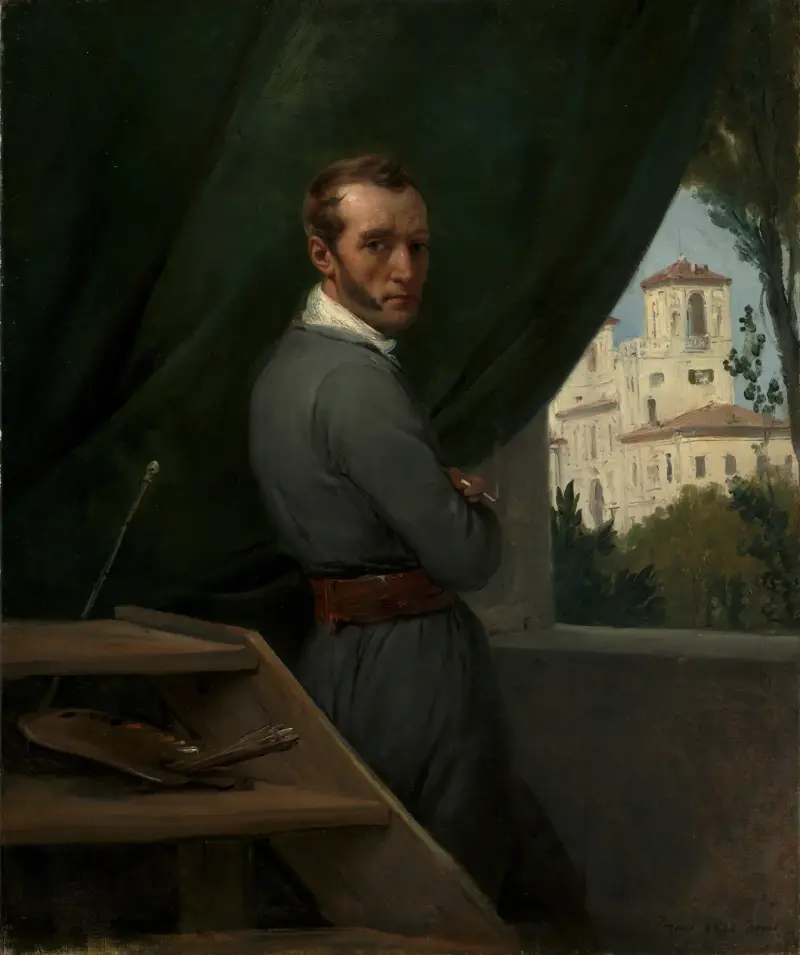 Self-Portrait in Rome av Horace Vernet