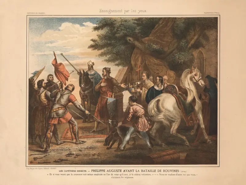 The Direct Capetians – Philip Augustus before the Battle of Bouvines av Horace Vernet