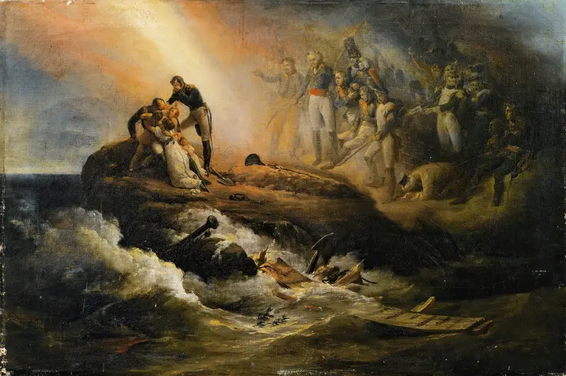 Grób Napoleona na Świętej Helenie, czyli apoteoza Napoleona, Horace Vernet
