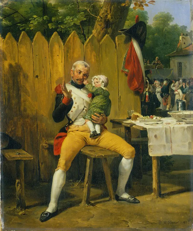The Veteran at Home av Horace Vernet