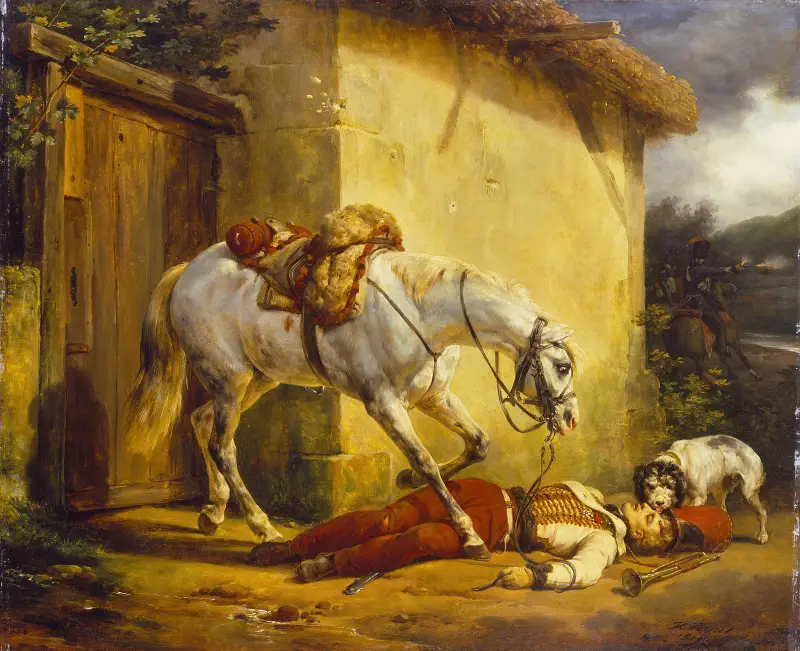 Den sårade trumpetaren av Horace Vernet