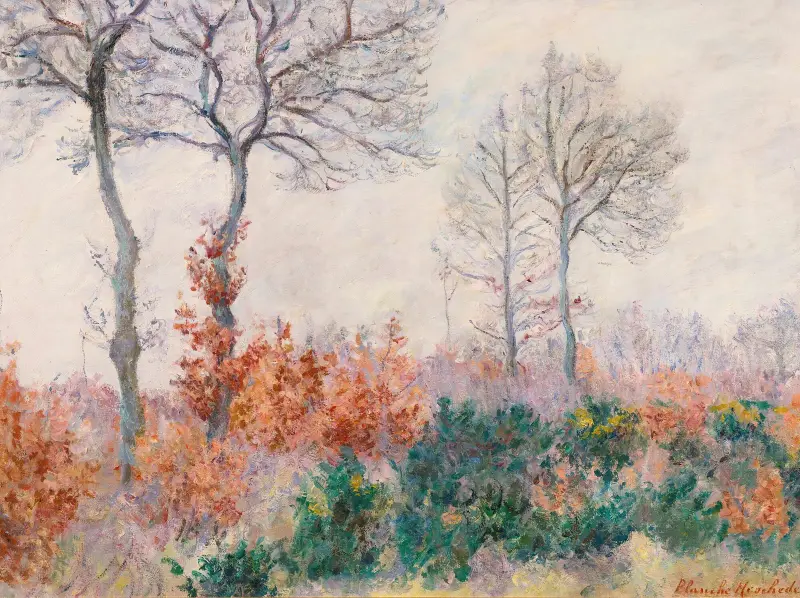 Bois Tailler En Automne (Effet D’hiver) av Blanche Hoschedé-Monet