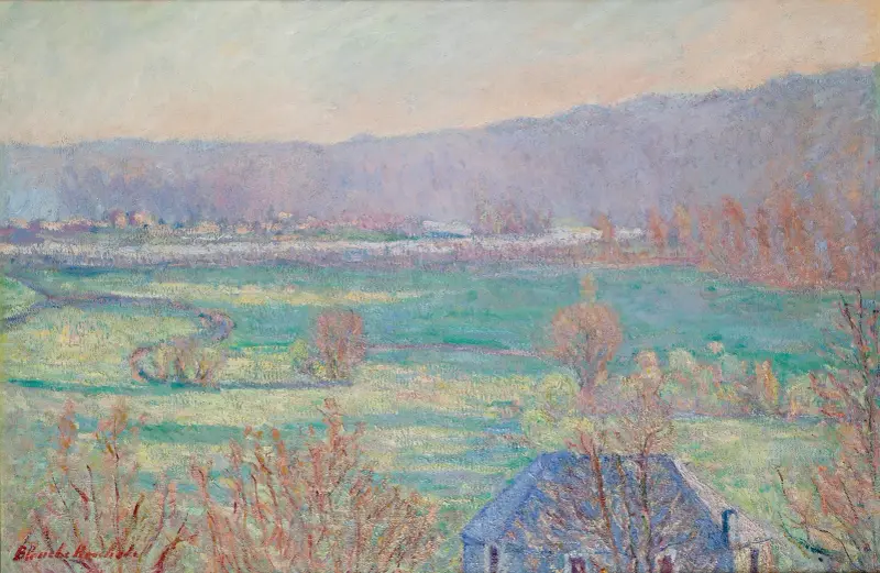 La Maison Bleue Aux Environs De Giverny av Blanche Hoschedé-Monet