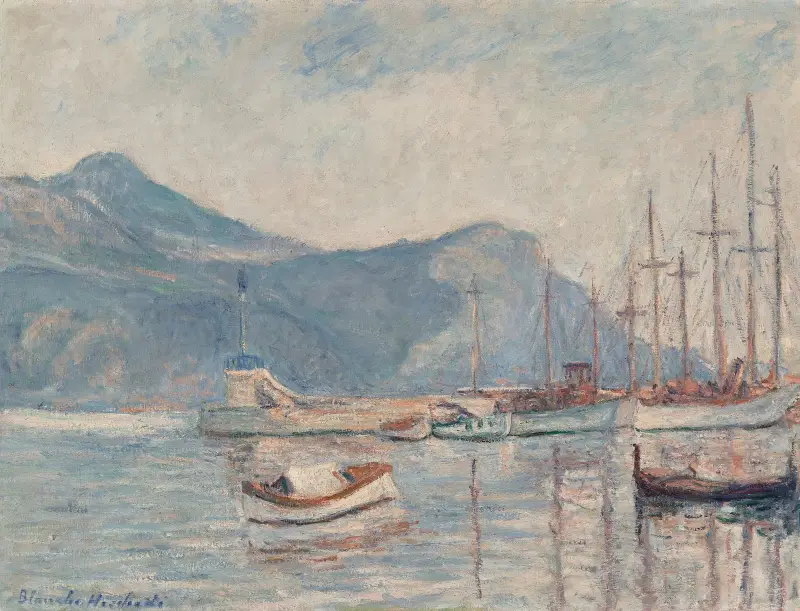Boote im Hafen von Blanche Hoschedé-Monet