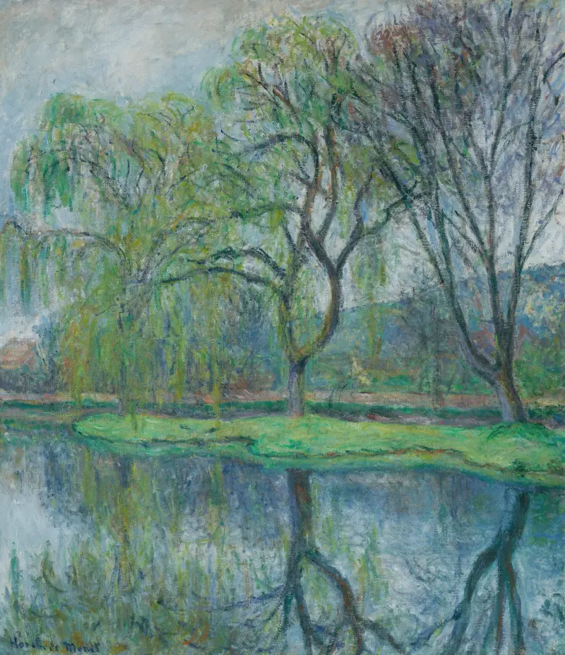Les grands arbres au bassin (Giverny) av Blanche Hoschedé-Monet