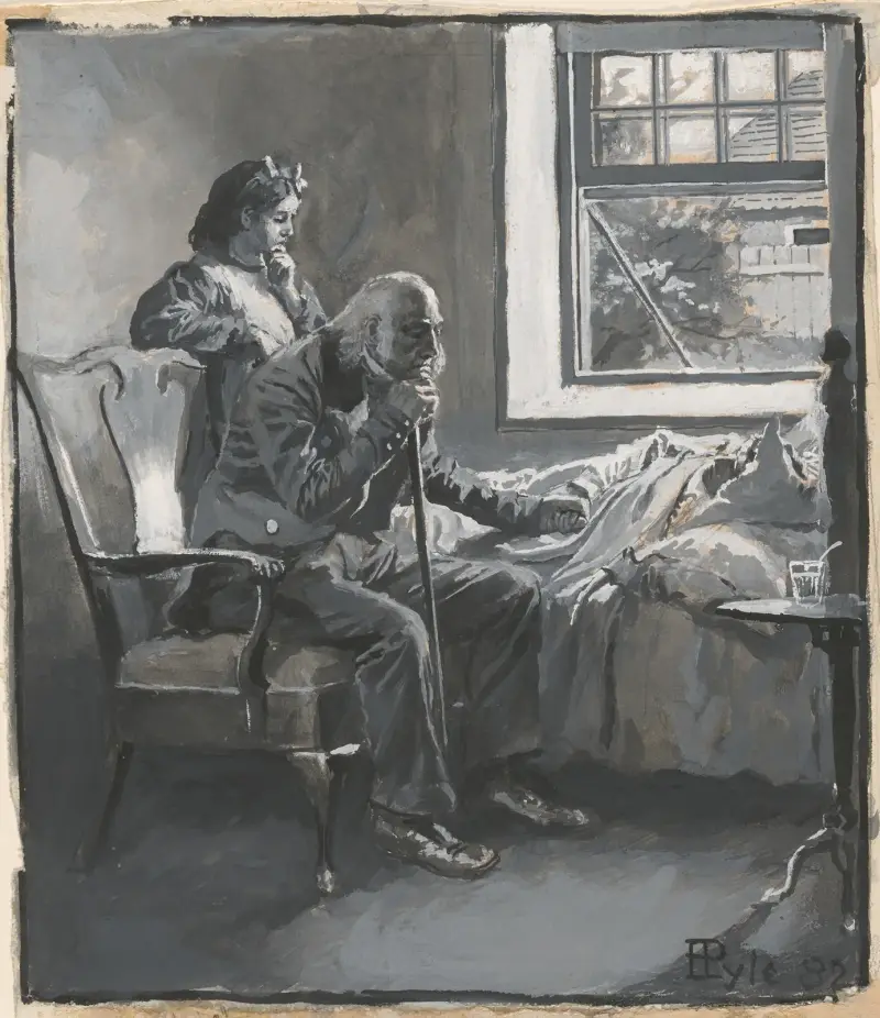 Grandfather and Little Benny av Howard Pyle