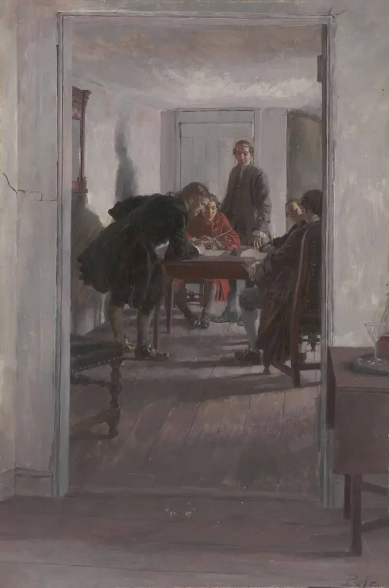 In the old Raleigh Tavern av Howard Pyle