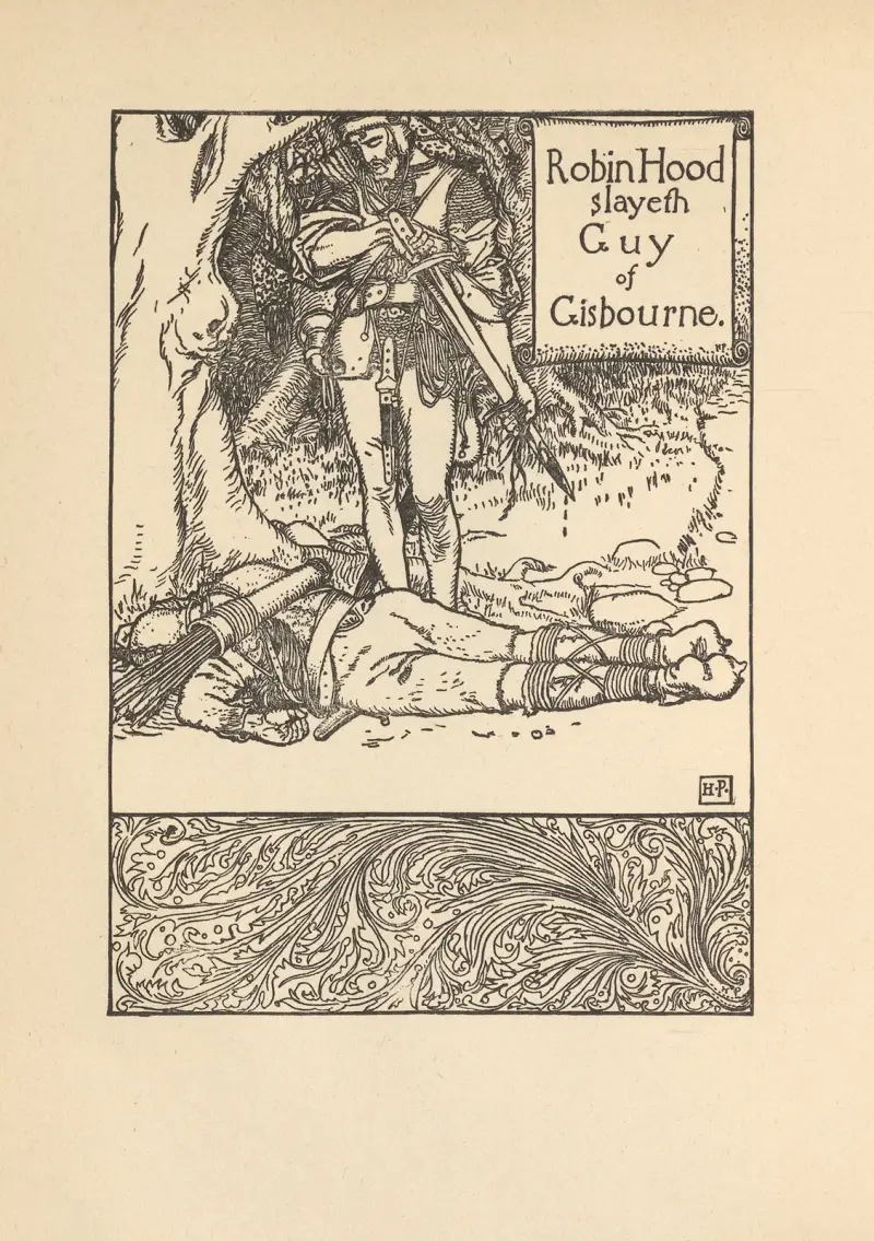 Robin Hood dräper Guy of Gisbourne av Howard Pyle