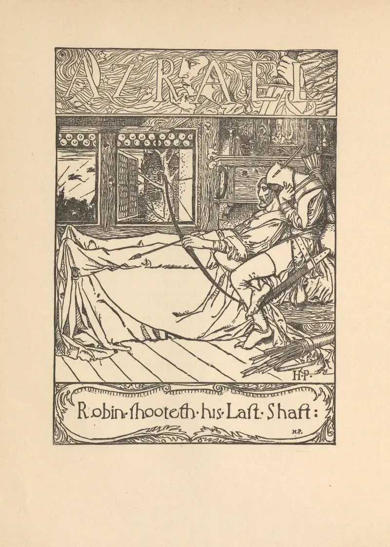 Robin skjuter sin sista pil av Howard Pyle