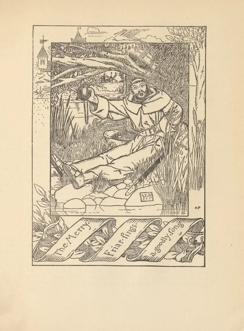 The merry Friar sings a goodly Song av Howard Pyle