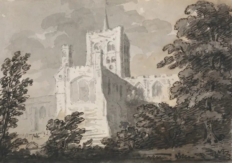 Abbey Church at St. Albans av George Howland Beaumont