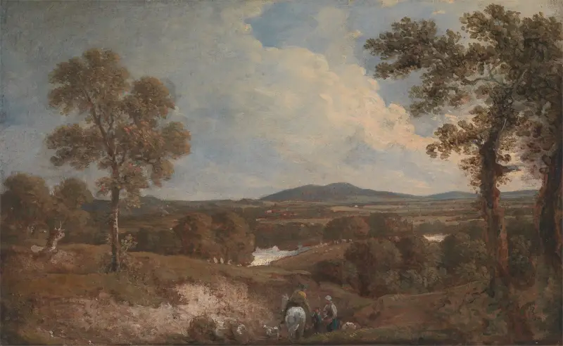 Landscape with Figures in the Foreground av George Howland Beaumont