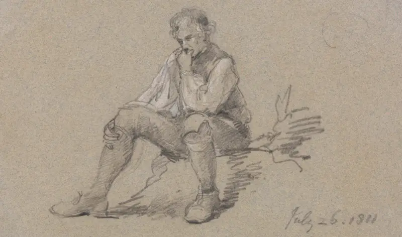 Siedzący mężczyzna, George Howland Beaumont