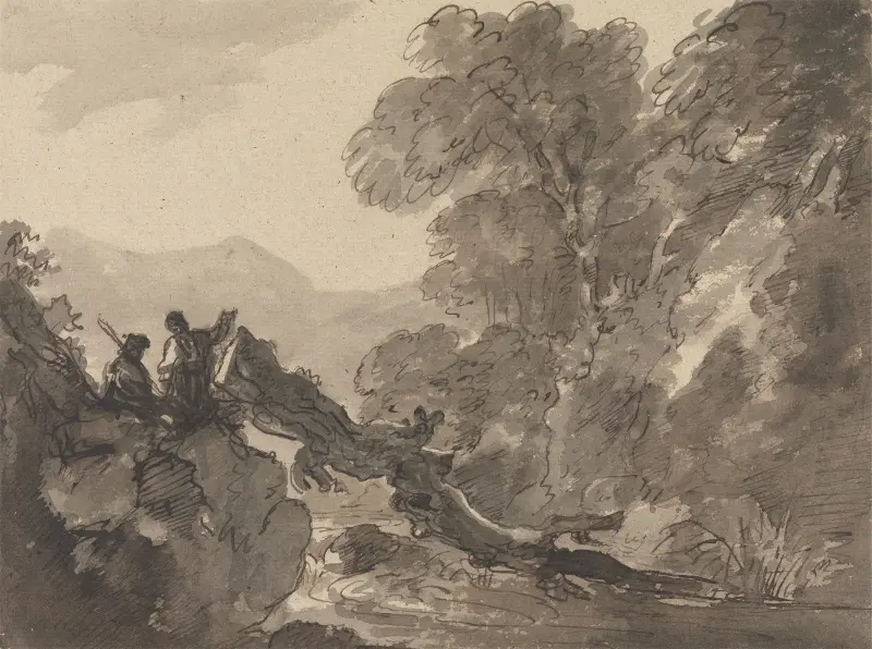 Romantická krajina, George Howland Beaumont
