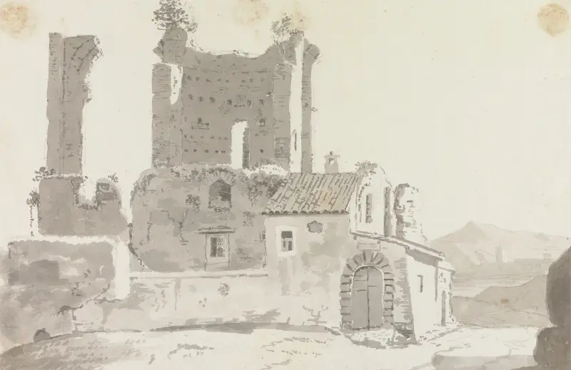 Ruiny pod Rzymem, George Howland Beaumont