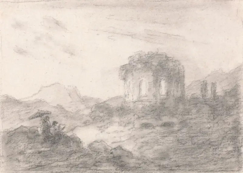 Temple of Venus, Bay of Baie av George Howland Beaumont