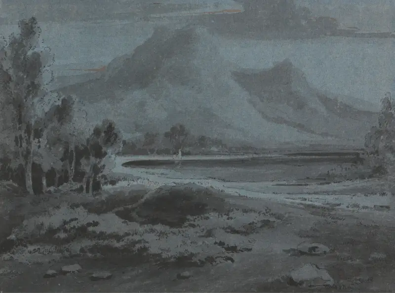 Walisische Landschaft von George Howland Beaumont