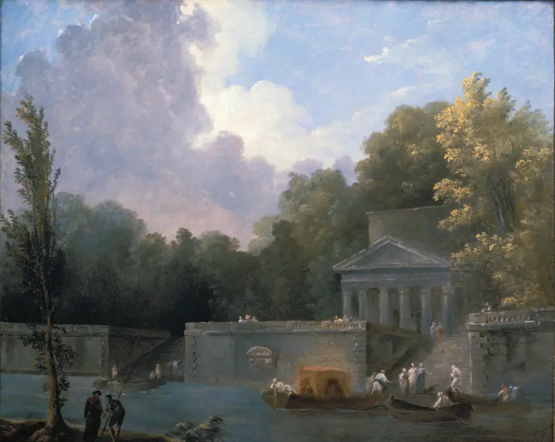 Parková scéna, Hubert Robert
